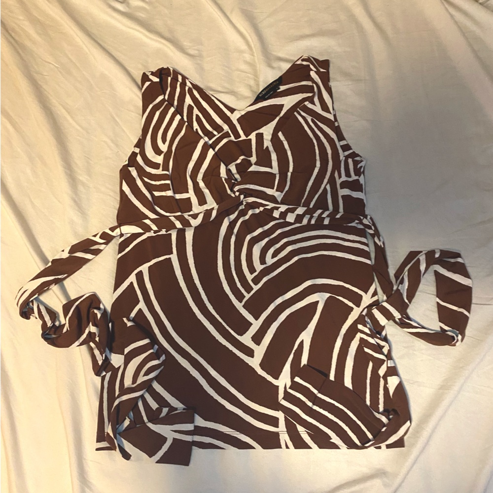 Y2K GROOVY PATTERNED TANK TOP-LARGE